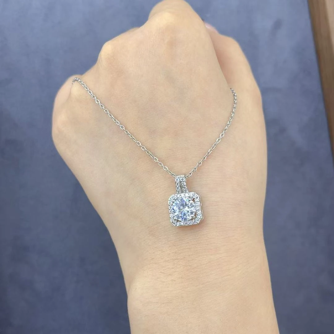 钛钢项链 方糖项链