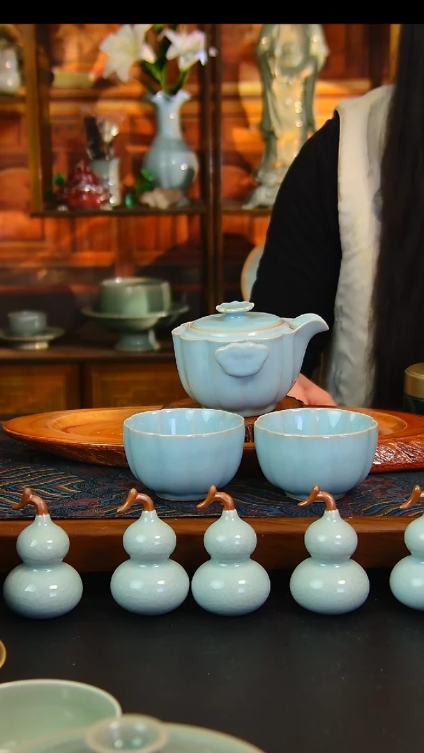 瓷片原矿汝瓷福利快客套，微瑕