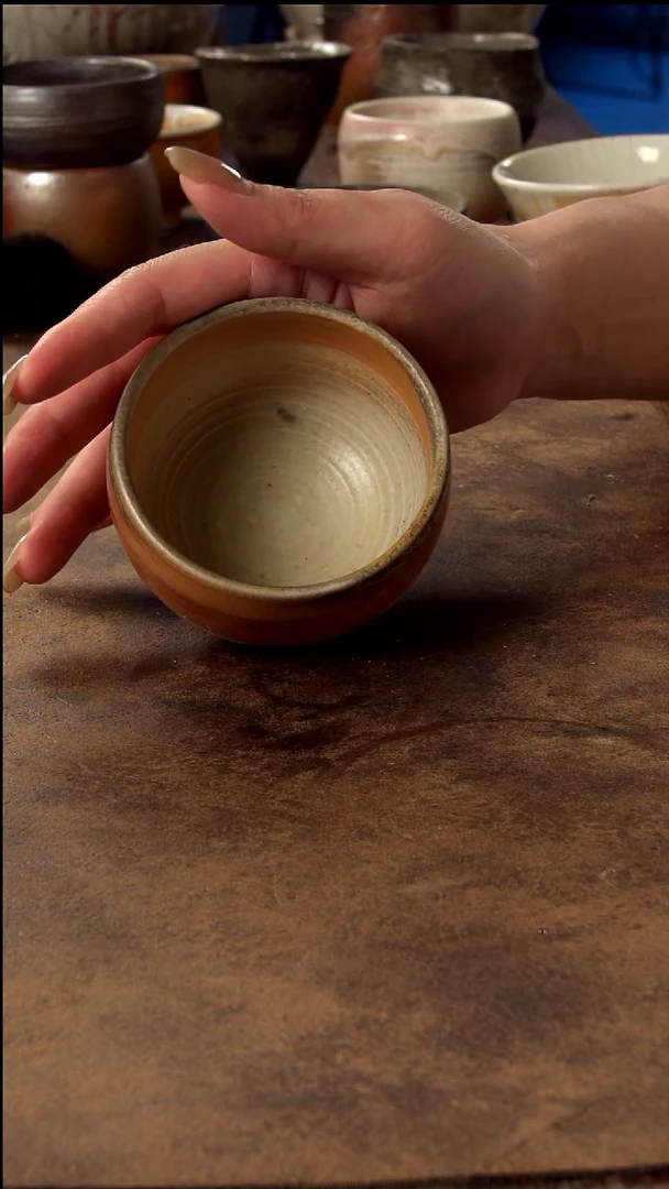 瓷片山乙柴烧高端茶具