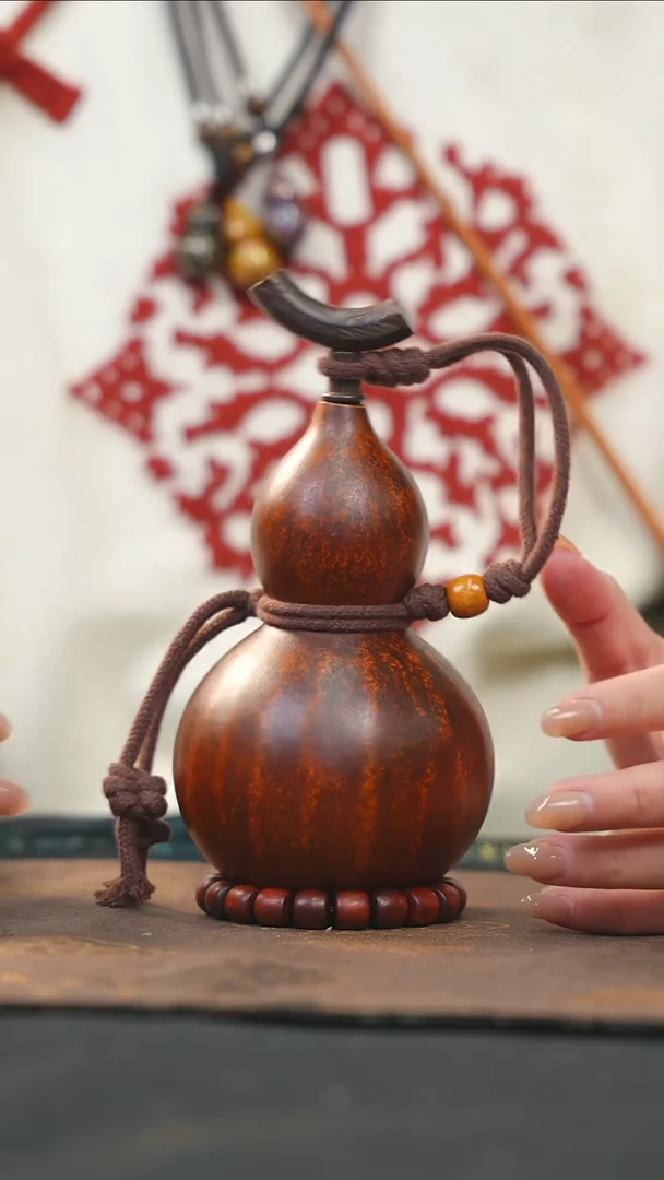 【闪购商品】RY110漆艺酒葫芦不包手串及旋转底座