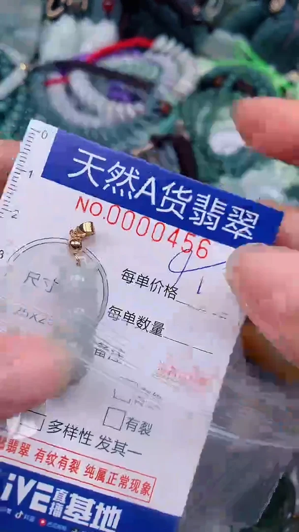 翡翠未镶嵌颈饰...0000456