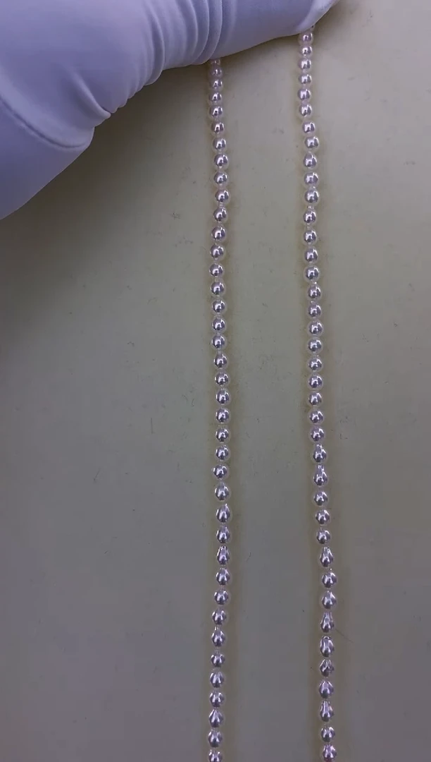 未镶嵌akoya项链海水珍珠3.5-4mm
