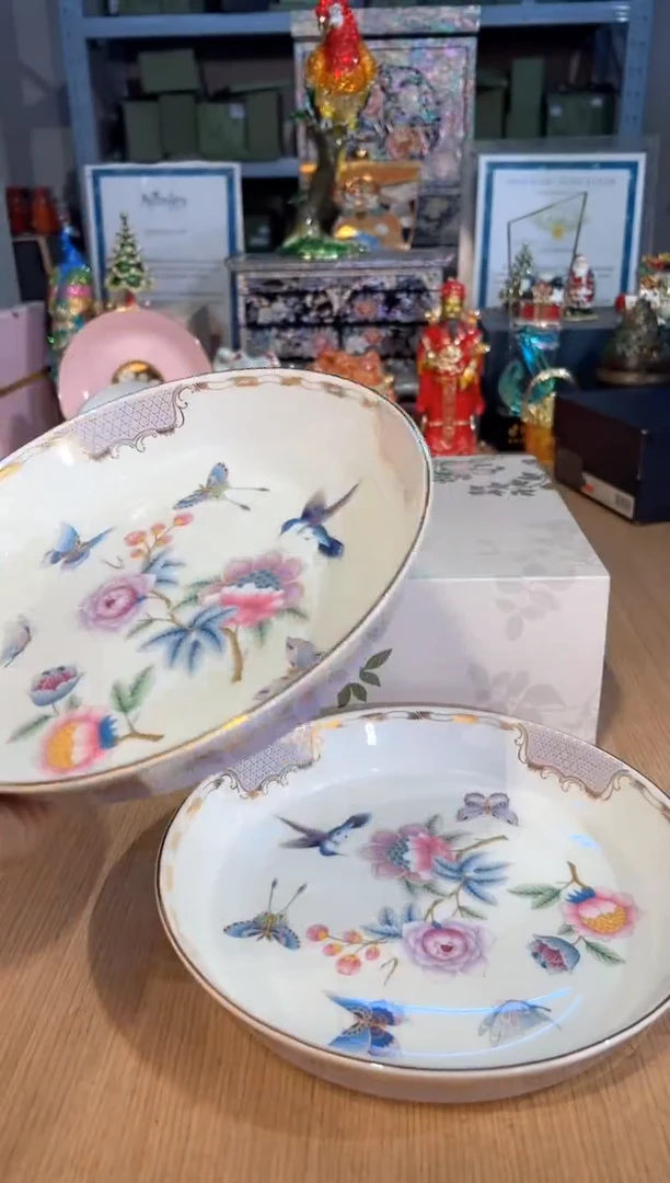 【闪购商品】杯187舒曼蝴蝶曲20.5深盘套二（紫）