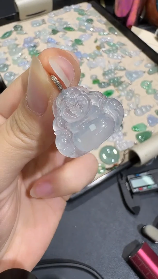 翡翠18K金镶嵌颈饰X0708-1501-49