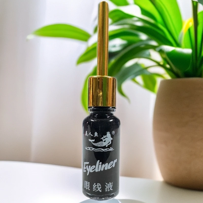 美人鱼眼线液(纤细防水材质 造迷人的神采男士持久紧致水光黑金