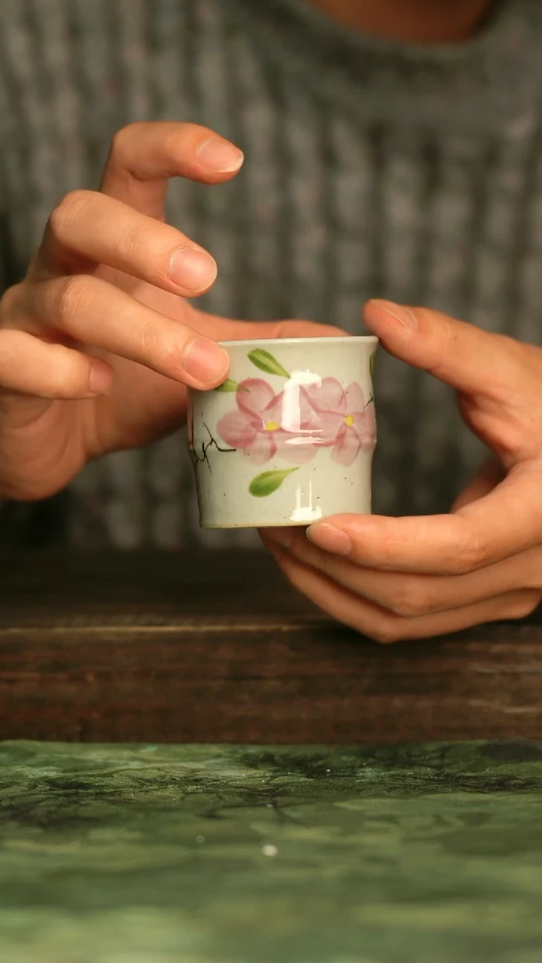 陶瓷青诗集手工手绘瓷器