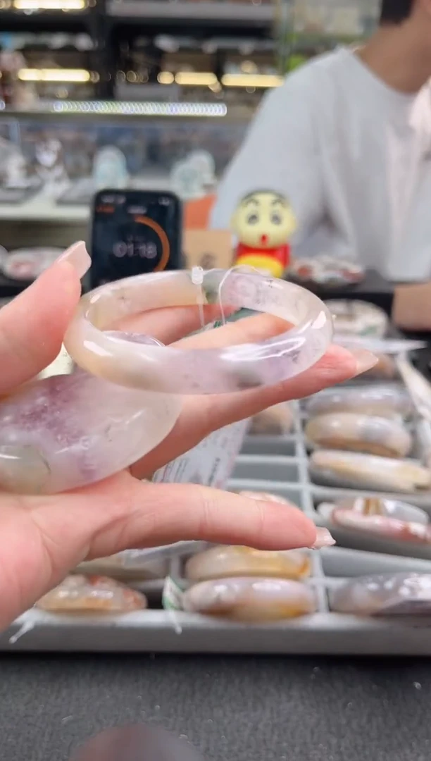 未镶嵌手镯石英质玉56圈口 （赠品镯心）3595176