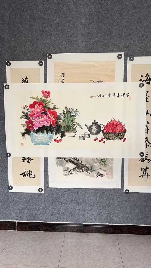 国画国画王生意富贵满堂春