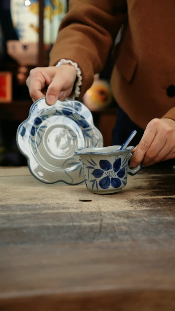 【闪购商品】瓷片景德镇纯手工釉下彩精品餐具