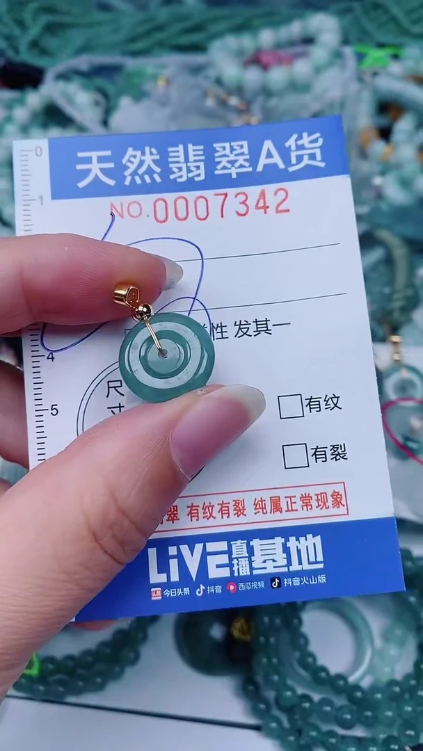 翡翠未镶嵌颈饰00007342