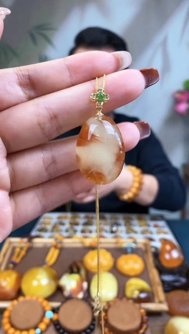 【闪购商品】琥珀裸石银S925镶嵌基地发货 一物一证 顺丰包邮