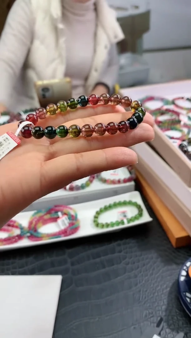 【闪购商品】碧玺手串未镶嵌多样性发一条