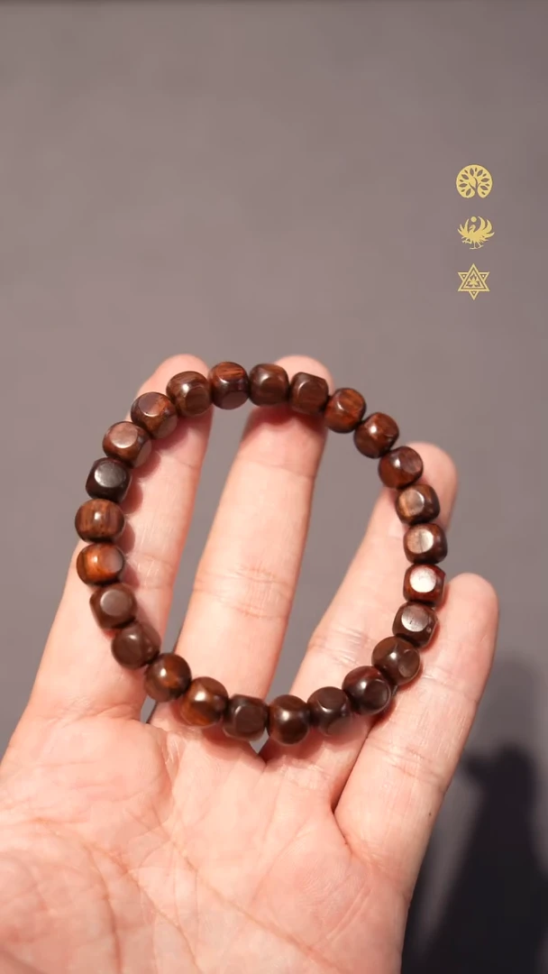手串/手链黄花梨/降香黄檀老料铁矿料紫油梨小方糖珠