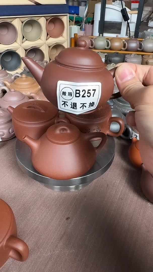 茶壶紫砂微瑕B257台西底槽青水平130cc