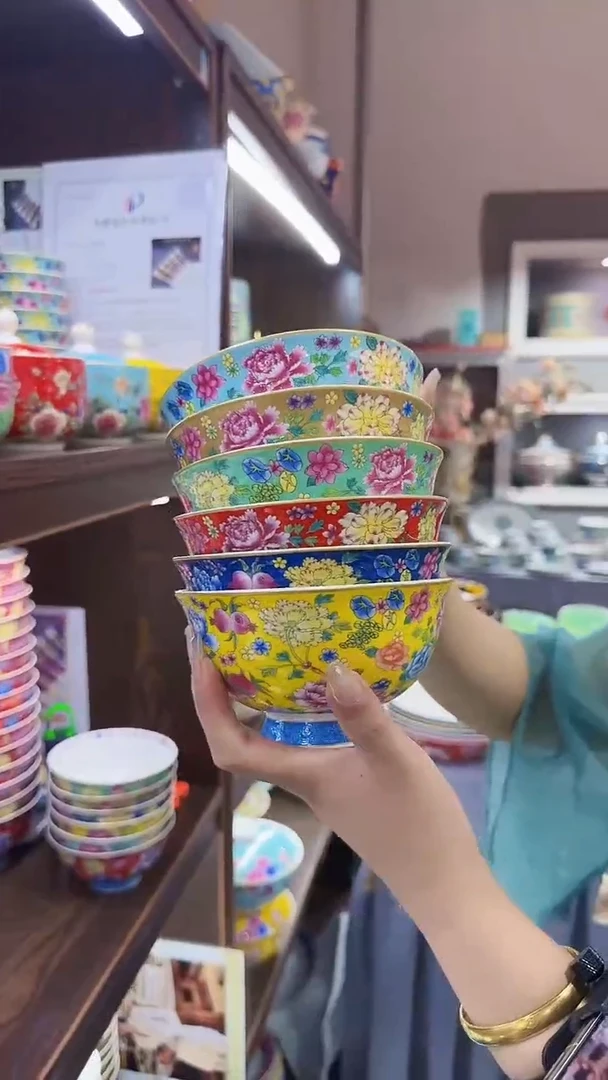 瓷片5英寸饭碗6个景德镇餐具