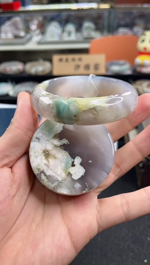 未镶嵌手镯石英质玉61圈口（赠品镯心）S9938