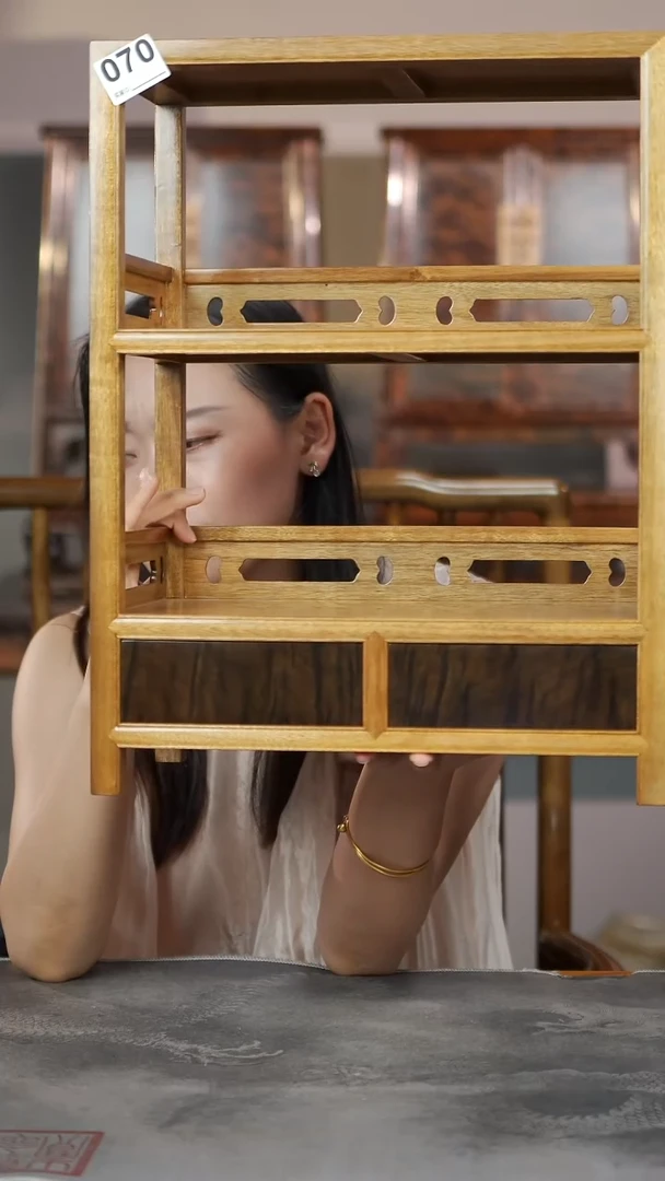 金丝楠满花抽屉老料精工茶水架