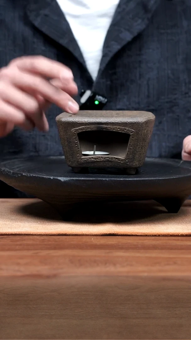 紫砂茶宠四方温茶器