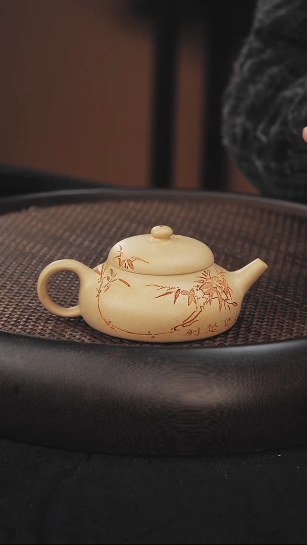 茶壶紫砂乳瓢 本山绿泥