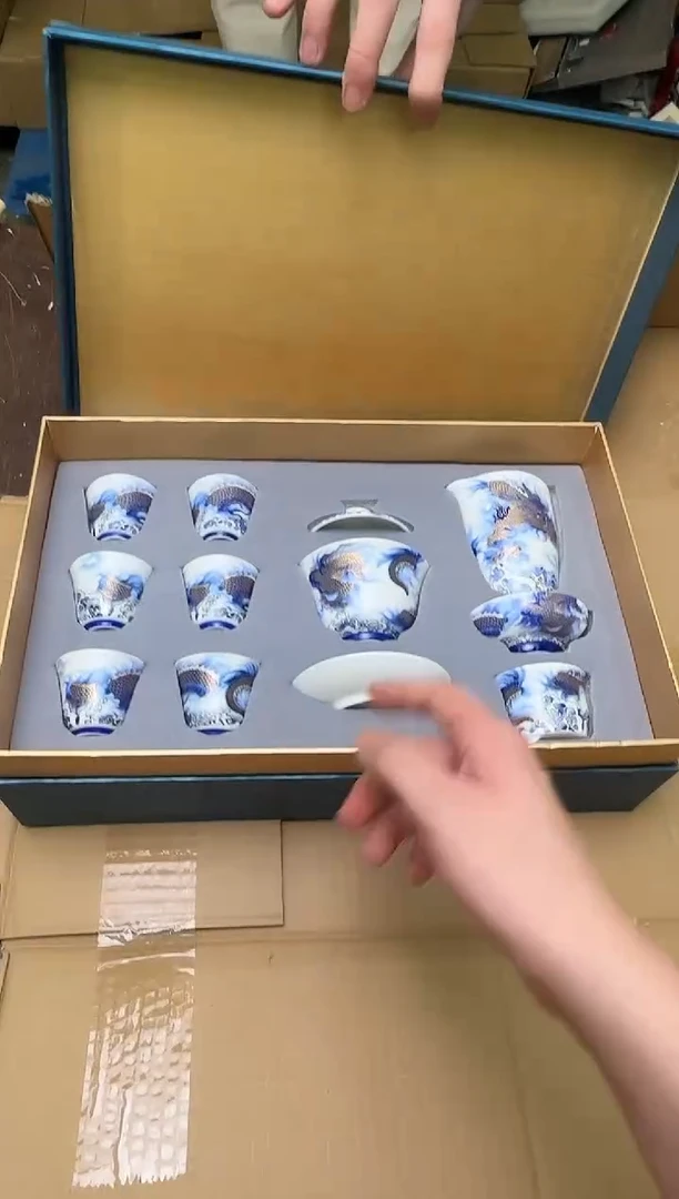 瓷片小强茶具套装