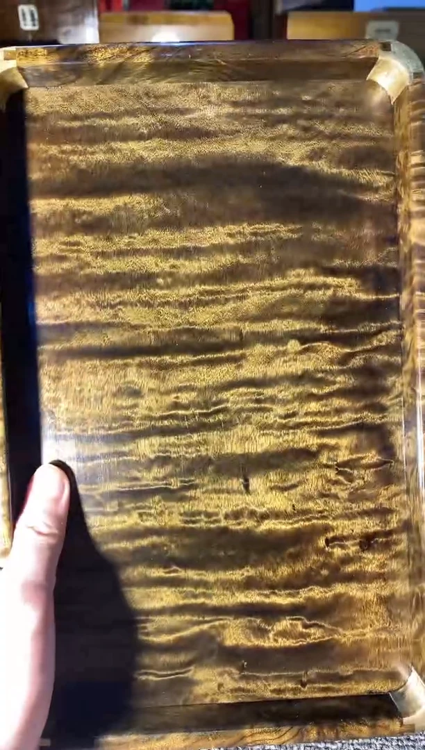 【闪购商品】金丝楠木艺阴沉文承盘F1