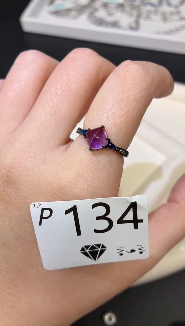 银S925镶嵌珠宝半成品水晶多样性发一P134