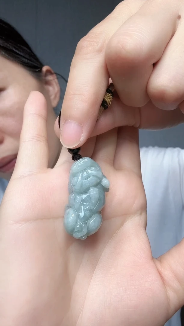 翡翠未镶嵌颈饰翡翠A货貔貅一物一拍
