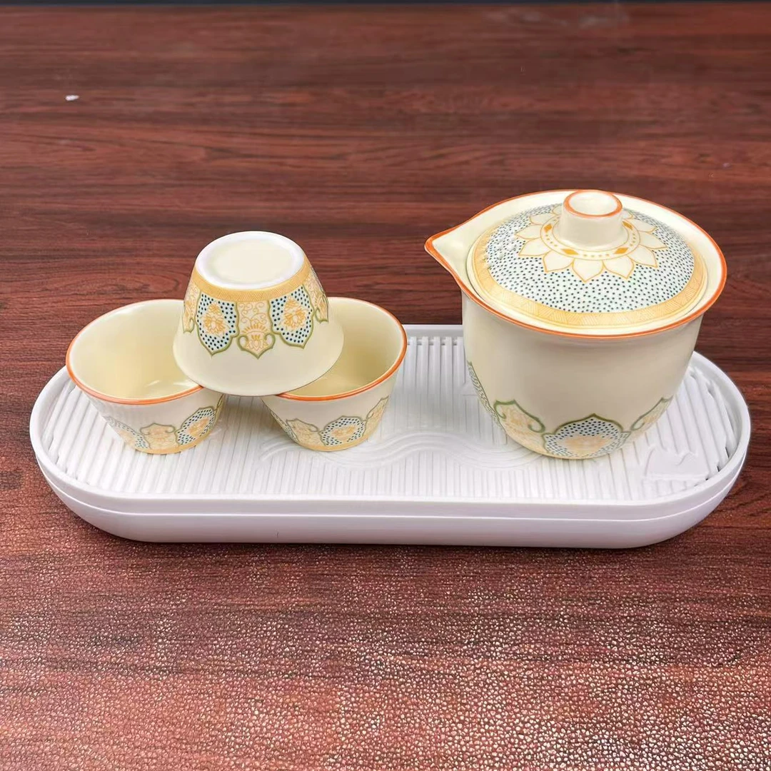 Z3248古韵旅行茶具泡茶壶便携式高档中式轻奢简约陶瓷