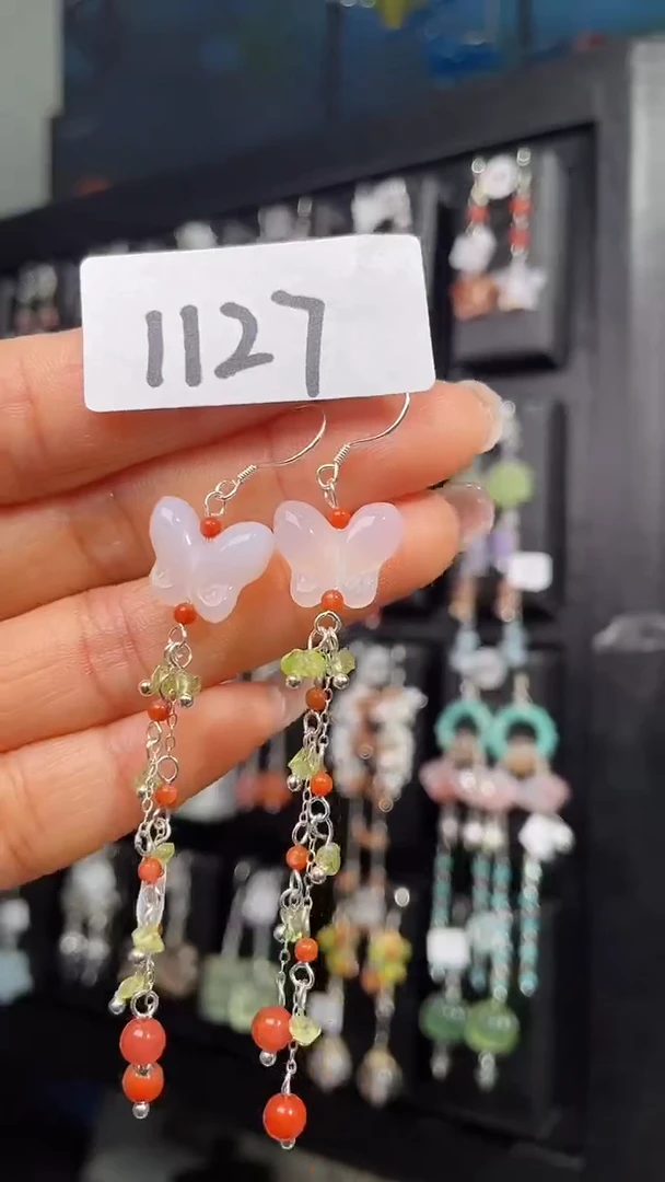 未镶嵌耳饰玛瑙/玉髓喜欢拍