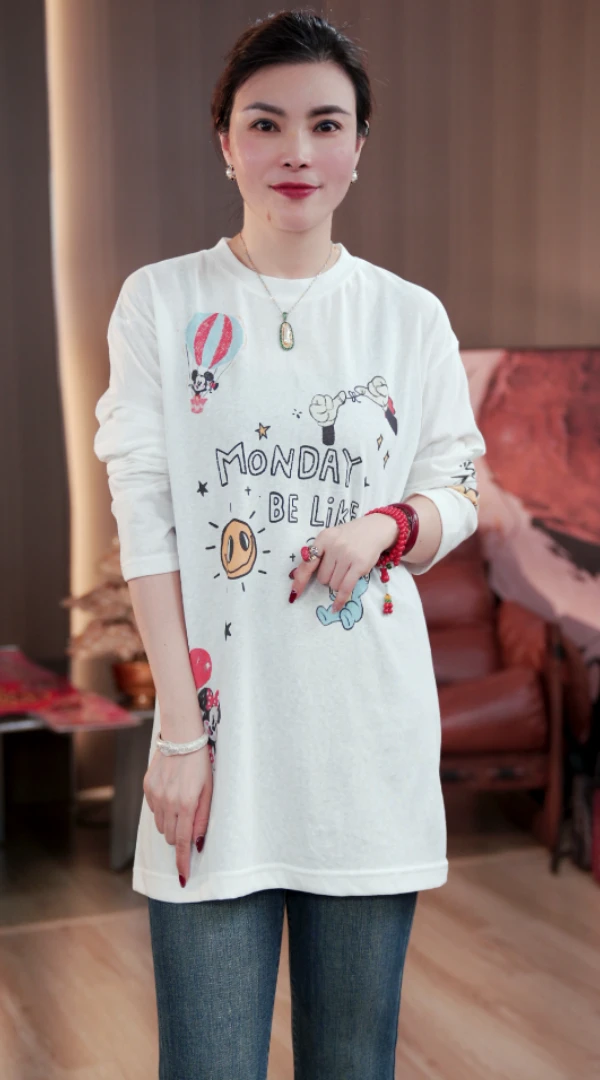 s28ya00928时尚百搭衣服上衣米奇长袖