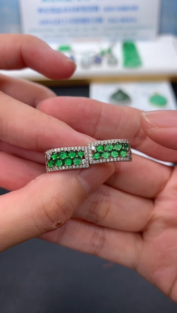 定制翡翠银S925镶嵌模式推广期48小时鉴赏期