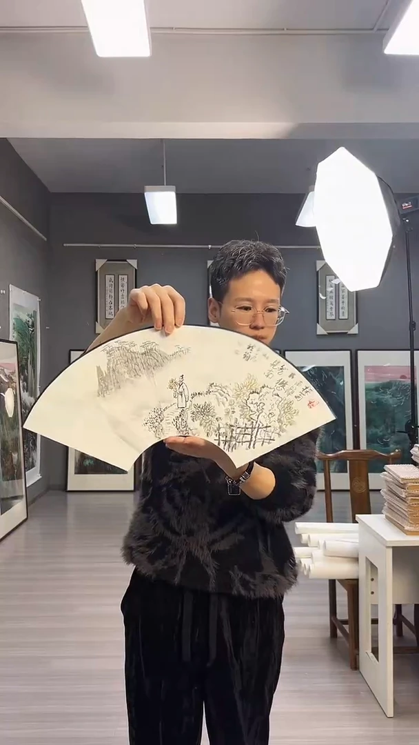 【闪购商品】国画22号叶金福老师书法扇面