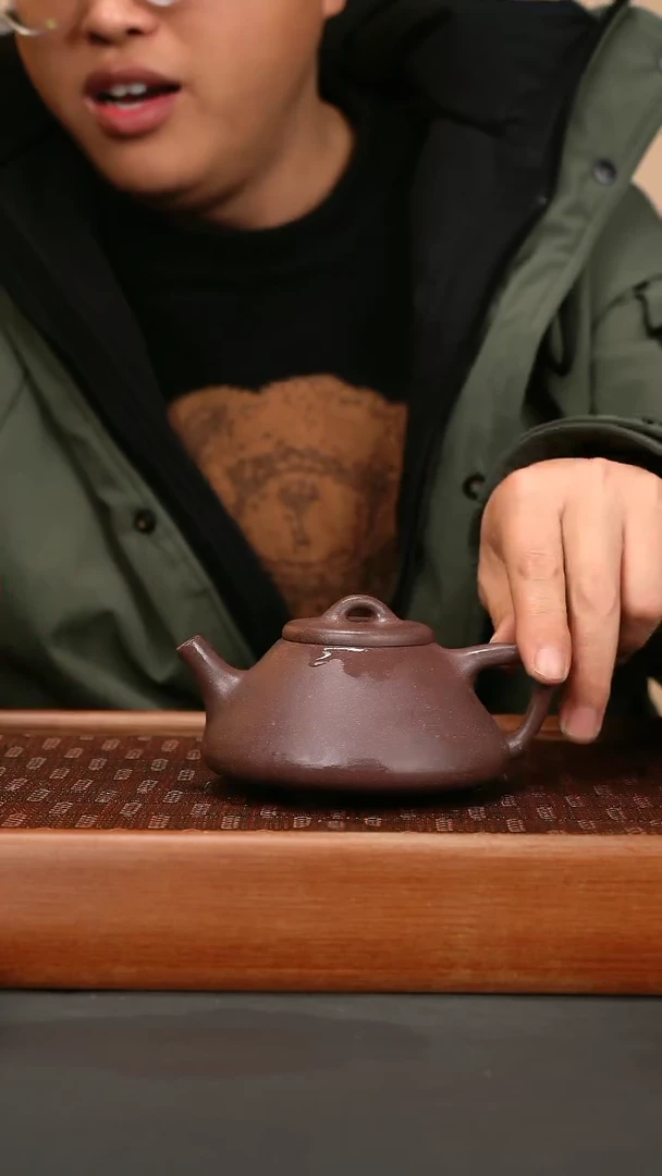 【闪购商品】紫砂茶壶lhb 满砂天青 子冶石瓢