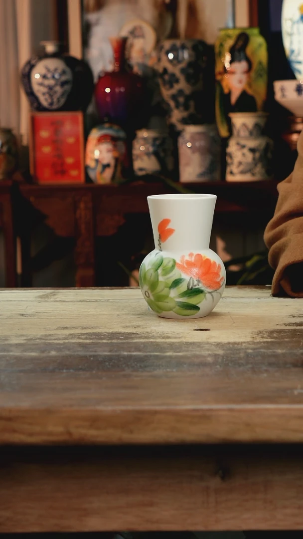 【闪购商品】瓷片景德镇纯手工釉下彩精品花瓶