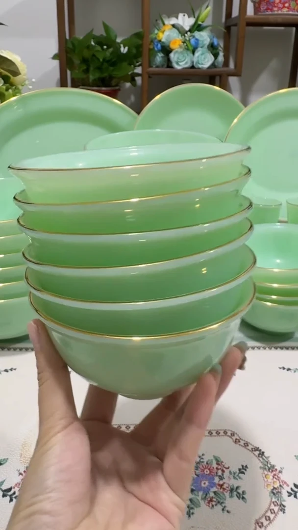 4.5英寸玉瓷碗6个口径11.5厘米