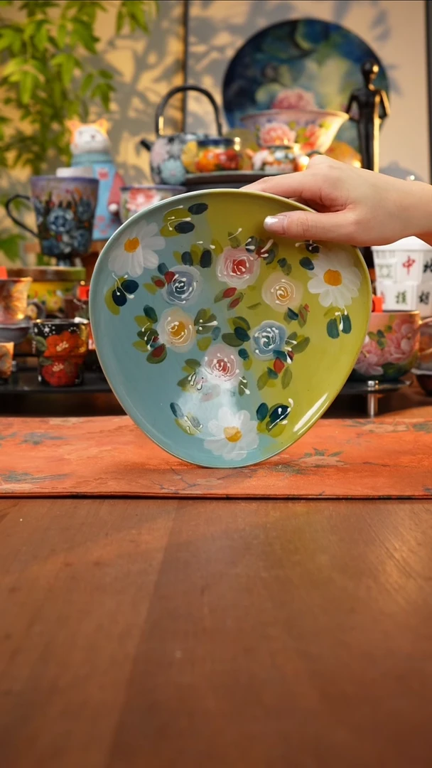 瓷片景德镇手工手绘156