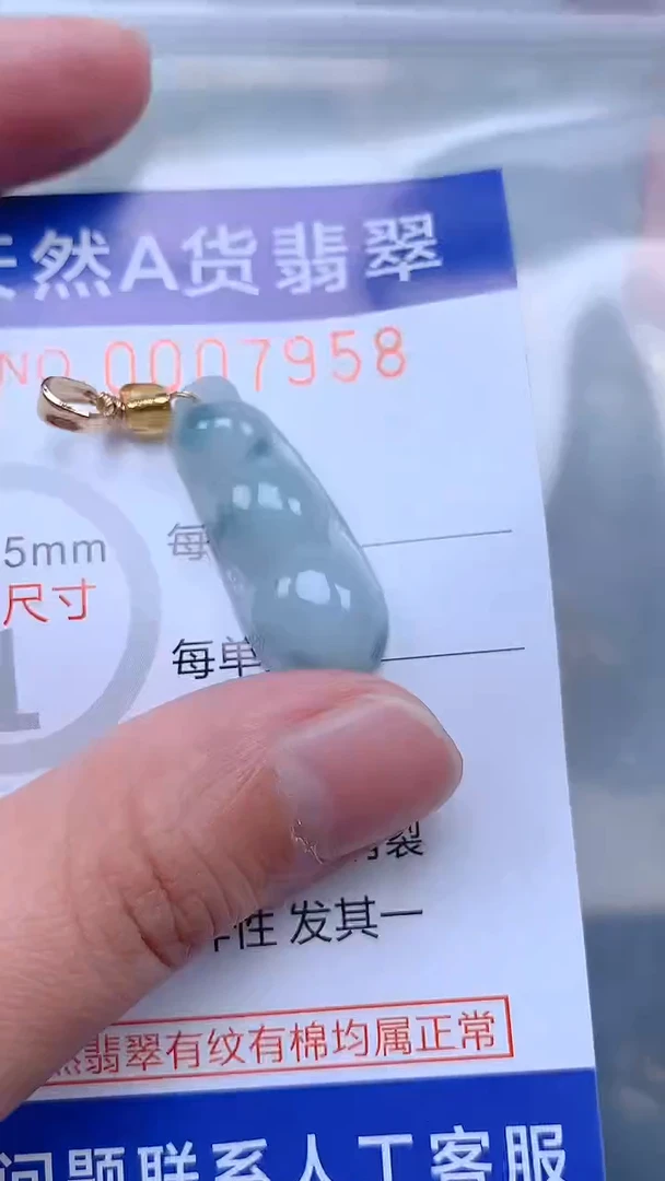 翡翠未镶嵌吊坠(不含链)1