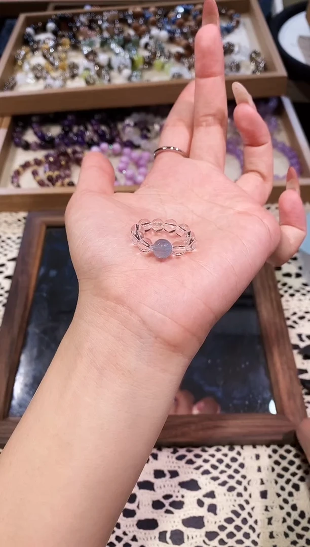 未镶嵌手串水晶露思戒指