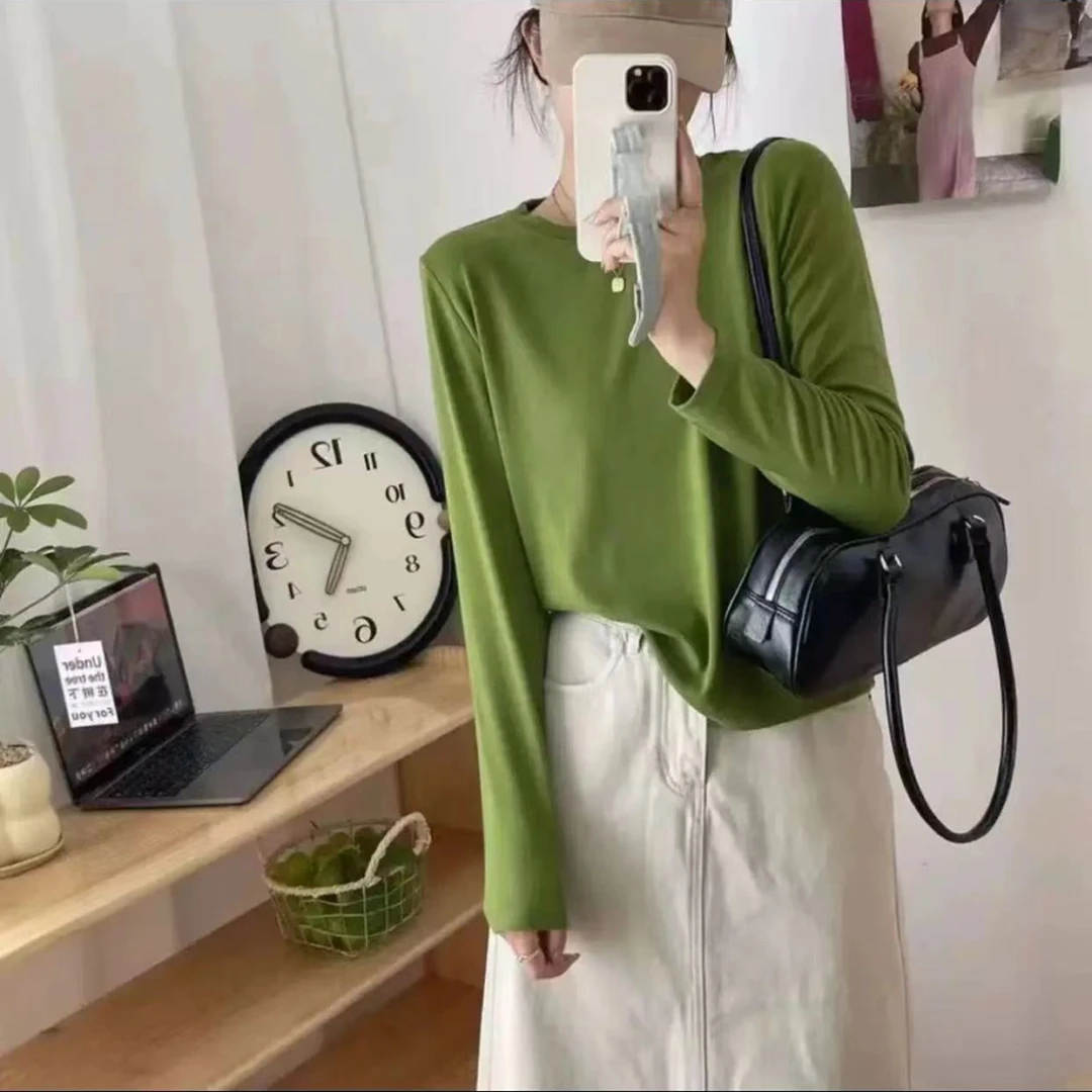 福利--拍下对应编码--春秋新款纯色百搭显瘦毛衣针织套头上衣小君