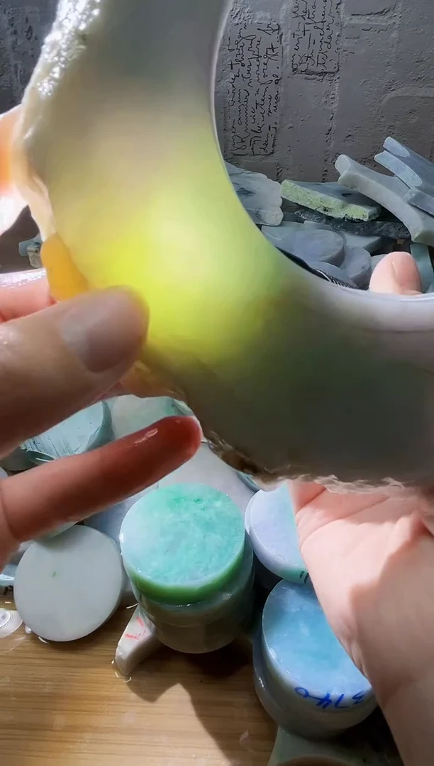 裸石翡翠天然翡翠A货古 南 338