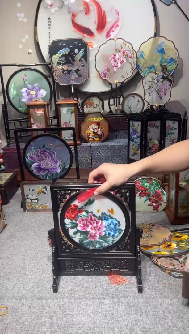 织绣纯手工苏绣双面绣