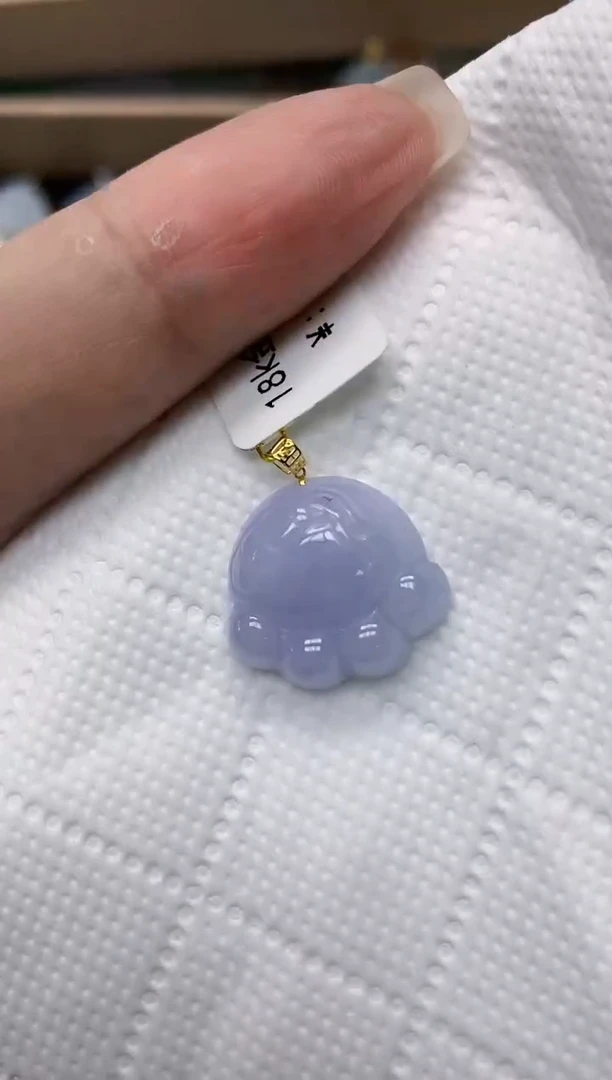 颈饰18K金镶嵌翡翠11111111111
