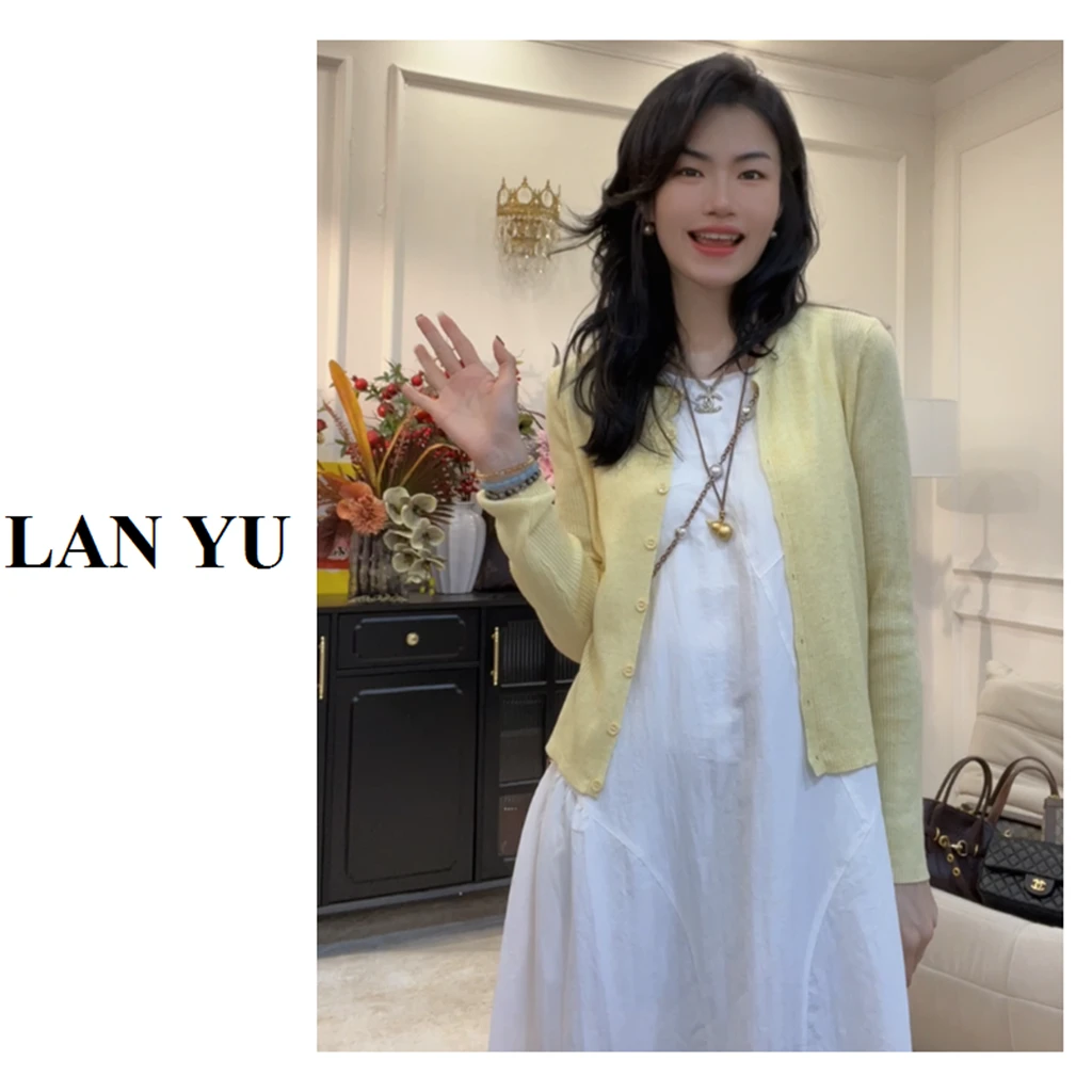 【夏日伴侣】冰冰凉凉针织开衫糖果色多巴胺上衣长袖防晒