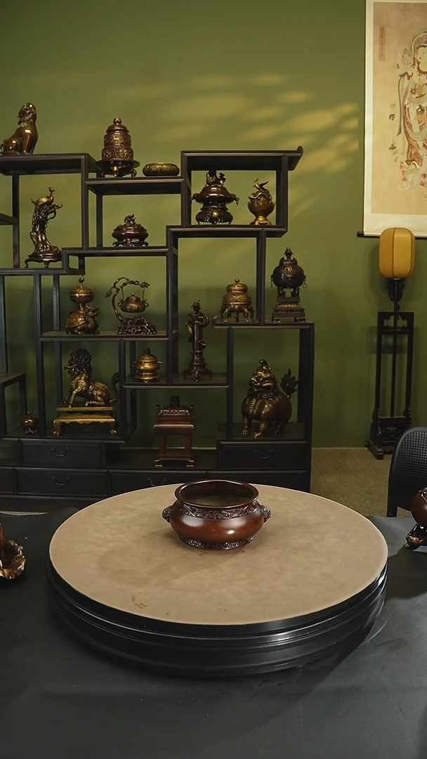 紫铜精炼铜式耳彝炉栗