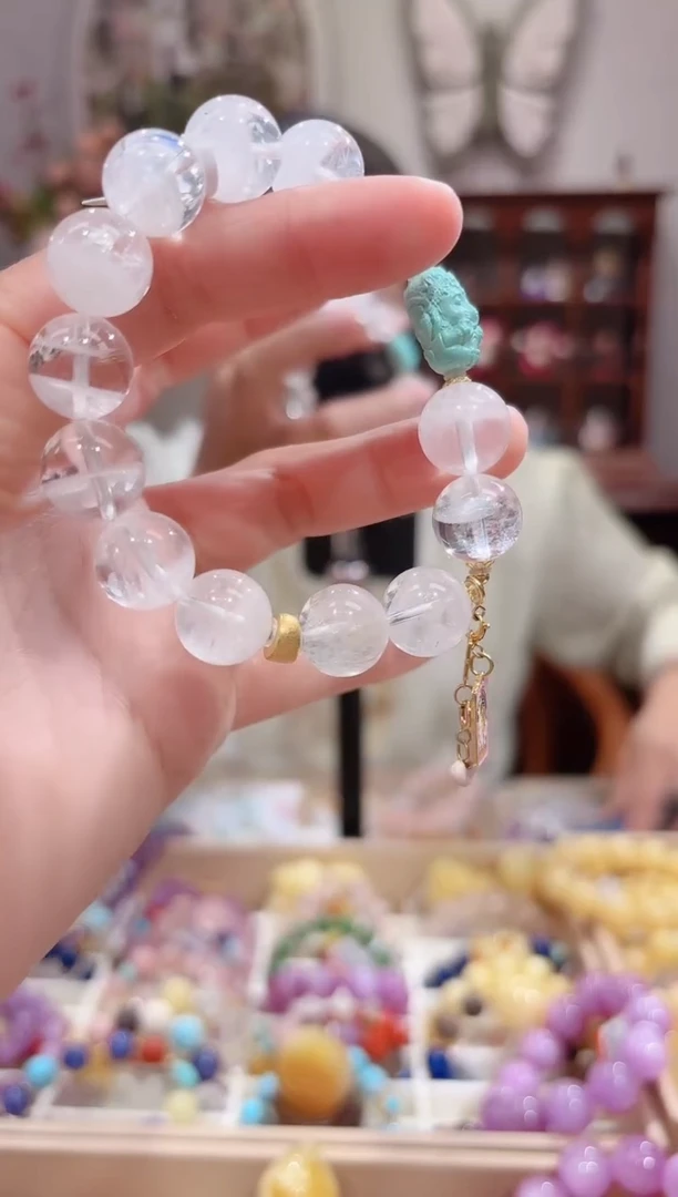 【闪购商品】水晶手串18K金镶嵌设计款珠串