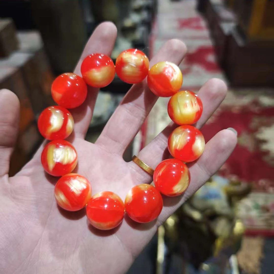 【闪购商品】红色蜜蜡手串东1111