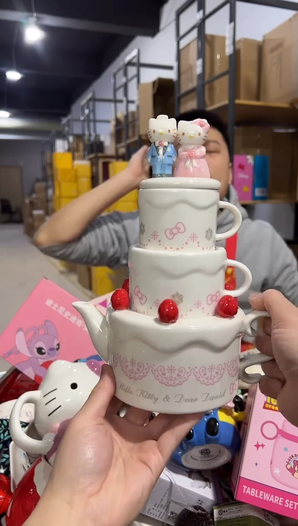 【闪购商品】杯原盒结婚kt蛋糕茶壶