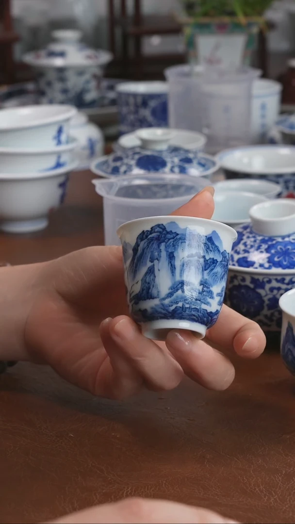 景德镇高端茶器景德镇墨奈纯手工手绘高端茶器