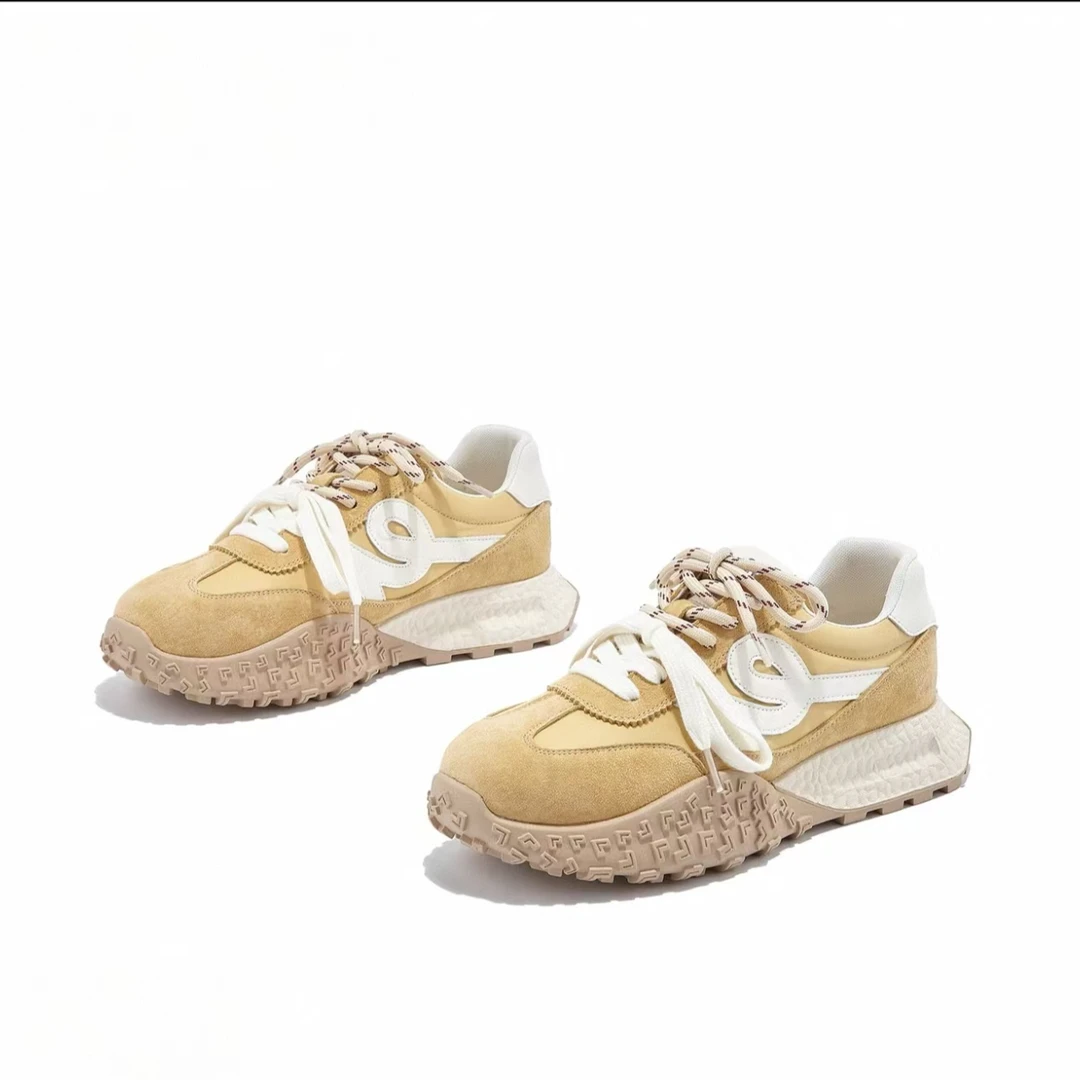 春季新款厚底德训鞋女潮流舒适百搭阿甘鞋休闲鞋单鞋 2219