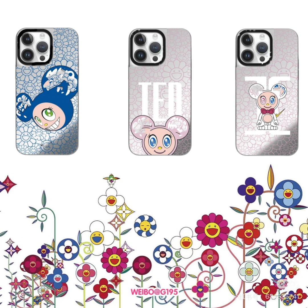 【村上隆 x 太阳花】适用于iPhone16ProMax/苹果15/14pro防摔手机壳